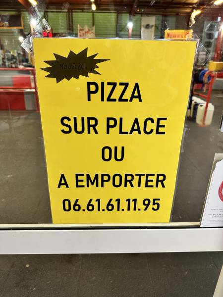 Pizza chez Speed Loisirs à Saint Georges de Reneins
