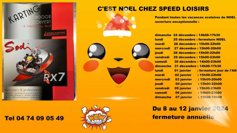 NOEL chez Speed Loisirs à Saint Georges de Reneins