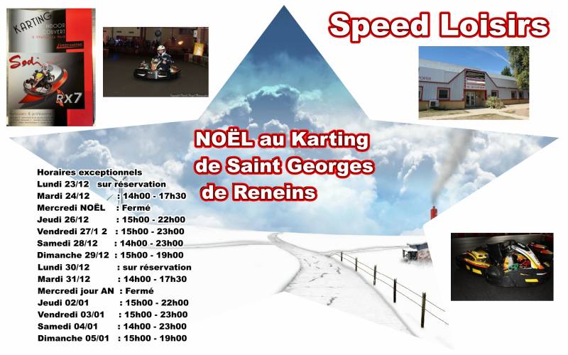 Noel à Saint Georges de Reneins chez Speed Karting
