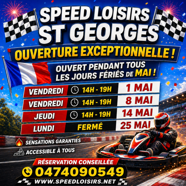 Mai 2026 au karting de Saint Georges de Reneins