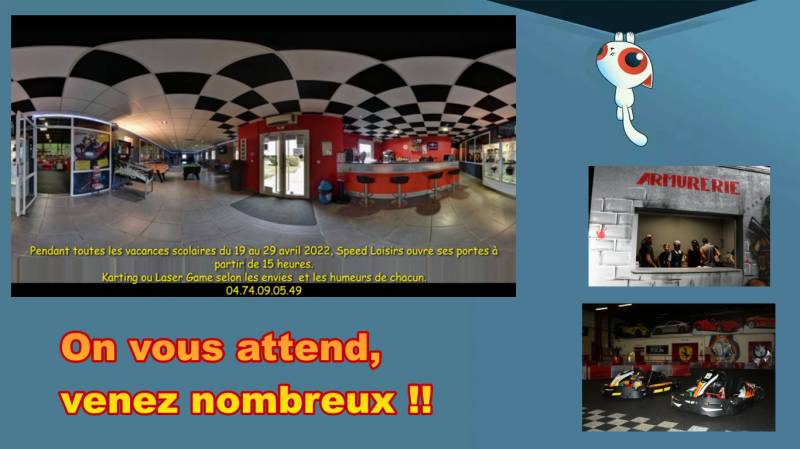 Karting et Laser Game pendant les vacances scolaires à Saint Georges de Reneins