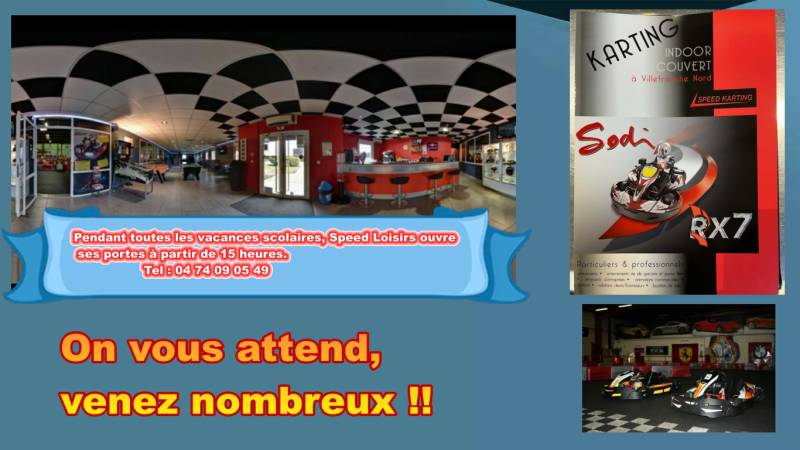 Vacances scolaires au karting de Saint Georges de Reneins
